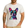 Boston Terrier Lovers Pop Art Boston Terrier Men's Casual T-Shirt White