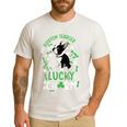 My Boston Terrier Is My Lucky Charm Paw Dog St Patrick's Day Men's Casual T-Shirt White