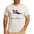 Boston Terrier Mom Bandana Boston Terrier Dog Men's Casual T-Shirt White