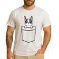 Boston Terrier In The Pocket Cute Boston Terrier Dog For Men Women Girls Kids Men's Casual T-Shirt White