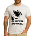 Boston Terrier Shirt Ok Seriously Who Farted Men's Casual T-Shirt White