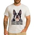 Boston Terrier Will Find And Lick You Bostie Mom Men's Casual T-Shirt White
