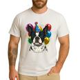 Celebration Event Birthday Party Boston Terrier Men's Casual T-Shirt White