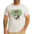Cute Boston Terrier Shamrock St Patrick's Day Dog Lover Men Women Kids Men's Casual T-Shirt White