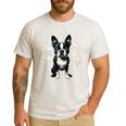 Dog Boston Terrier For Men Women Men's Casual T-Shirt White