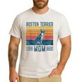 Dog Boston Terrier Mom Vintage Boston Terrier Mom Men's Casual T-Shirt White
