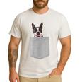 Dog In Your Pocket Boston Terrier For Men Women Girls Kids Men's Casual T-Shirt White
