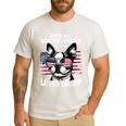 Even My Boston Terrier Loves Trump Trump Supporter Dog Lover Men's Casual T-Shirt White