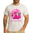 Ghost And Witch Boston Terrier Dog In October We Wear Pink Men's Casual T-Shirt White