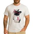 Girls I Heart Mom Love Mama Boston Terrier Dog Lover Men's Casual T-Shirt White