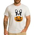 The Halloween Boston Terrier Men's Casual T-Shirt White