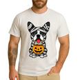 Halloween Dog Boston Terrier Mummy Costume Men Women Kids Men's Casual T-Shirt White