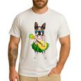 Hawaiian Boston Terrier Dog Pineapple Ukulele Summer For Men Women Girls Kids Men's Casual T-Shirt White