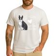Just A Girl Who Loves Her Boston Terrier Puppy Love Men's Casual T-Shirt White