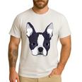 Kids Boston Terrier Dog For Women And Girls Men's Casual T-Shirt White