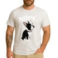 Love NOPE Boston Terrier Dog Lover Men's Casual T-Shirt White