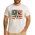 Patriotic Boston Terrier Dog Lover USA Flag 4th Of July For Men Women Kids Men's Casual T-Shirt White