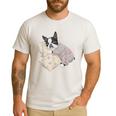 Sleepy Boston Terrier Pajama Men Women Kids Men's Casual T-Shirt White