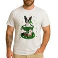 St Patrick's Day Leprechaun Boston Terrier Dog Shamrock For Men Women Kids Men's Casual T-Shirt White