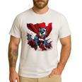 Super Power Superhero Boston Terrier Dog For Men Women Kids Men's Casual T-Shirt White