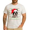 Ugly Xmas Sweater Santa Boston Terrier Dog Christmas For Men Women Kids Men's Casual T-Shirt White