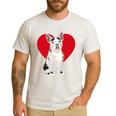 Valentine's Day Boston Terrier Lover Men's Casual T-Shirt White
