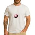 Vintage Boston Terrier Blowing Bubble Gum American Gentleman Men's Casual T-Shirt White