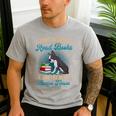 Boston Terrier American Gentleman Bibliophile Book Lover Men's Casual T-Shirt Sport Grey