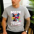 Boston Terrier Bostie Dog Breed Pet Bostie Mom Men's Casual T-Shirt Sport Grey