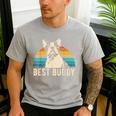 Boston Terrier Boston-Bulldog Men's Casual T-Shirt Sport Grey