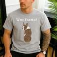 Boston Terrier Who Farted Men's Casual T-Shirt Sport Grey