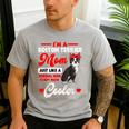 Boston Terrier Mom American Gentleman Dog Mother's Day Men's Casual T-Shirt Sport Grey