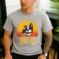 Boston Terrier Never Underestimate a Girl With a Bostie Men's Casual T-Shirt Sport Grey