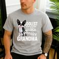 Coolest Boston Terrier Grandma Dog Men's Casual T-Shirt Sport Grey