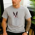 Dog In Your Pocket Boston Terrier For Men Women Girls Kids Men's Casual T-Shirt Sport Grey