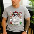 Most Likely Decorate Her Boston Terrier Dog Ugly Christmas Men's Casual T-Shirt Sport Grey