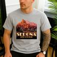 Sedona s Sedona Arizona Shirts T-Shirt Men's Casual T-Shirt Sport Grey