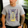 Vintage Boston Terrier Dog Men's Casual T-Shirt Sport Grey