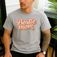 Vintage Boston Terrier Mom Dog Lover Pet Bostie Mama Men Women Girls Kids Men's Casual T-Shirt Sport Grey