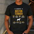 Anatomy Of Boston Terrier Dog Lover Men's Casual T-Shirt Dark Grey