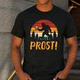 Bigfoot Sasquatch Prost Retro Bavarian Oktoberfest Men Women Men's Casual T-Shirt Dark Grey
