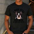 Bostie Mama Dog Dad Boston Terrier For Men Women Men's Casual T-Shirt Dark Grey
