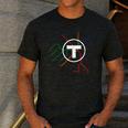 Boston T Subway Map Vintage MBTA Men's Casual T-Shirt Dark Grey