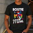 Boston Terrier Bostie Dog Breed Pet Bostie Mom Men's Casual T-Shirt Dark Grey