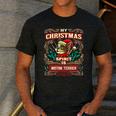 Boston Terrier My Christmas Spirit Dog Santa Claus X-Mas Men's Casual T-Shirt Dark Grey
