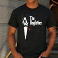 Boston Terrier Dad The DogFather Shirt Boston Terrier Men's Casual T-Shirt Dark Grey