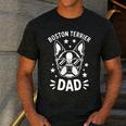 Boston Terrier Dad Boston Terrier Men's Casual T-Shirt Dark Grey