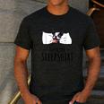 Boston Terrier Dog Lovers Sleepshirt Apparel Men Women Men's Casual T-Shirt Dark Grey