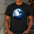 Boston Terrier Dog Moon Dog Mom Dad Women Men Dog Lovers Men's Casual T-Shirt Dark Grey