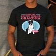 Boston Terrier Grandma Bostie Dog Owner Boston Terrier Men Women Men's Casual T-Shirt Dark Grey